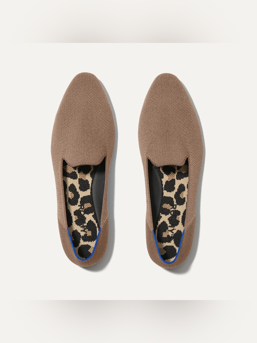 Rothy's The Almond Loafer In Portobello Brown Tan Taupe Shoe Flat - Picture 16 of 16